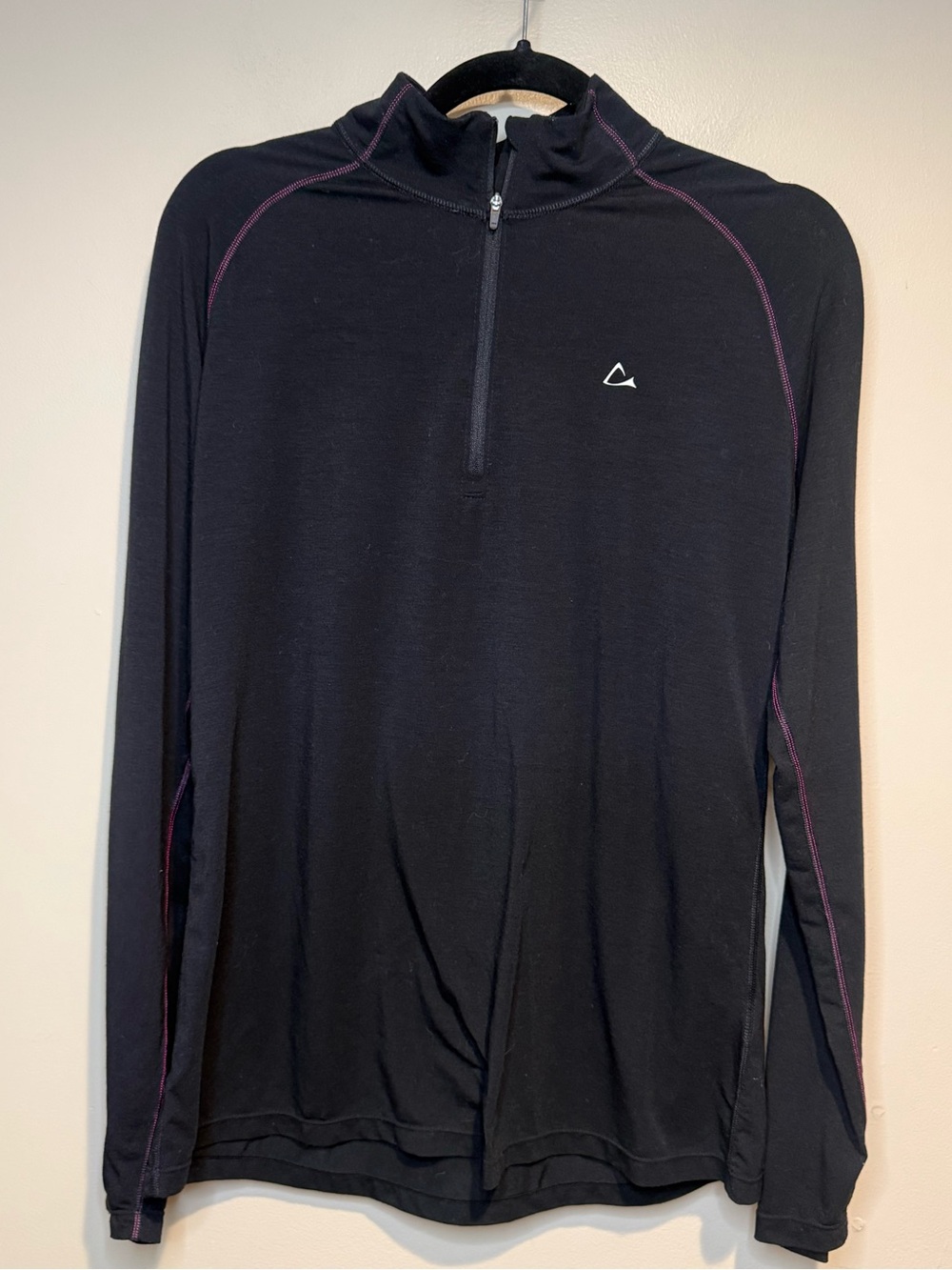 Paradox Merino Blend Black 1/4 Zip Base Layer Top XL